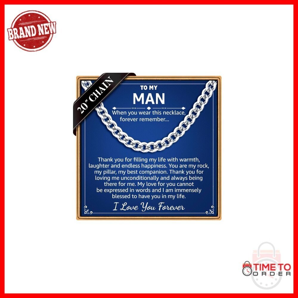 7mm Stainless Steel Cuban Link Chain Necklace for Men, 20 Inches